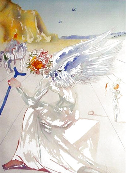 Helen of Troy 1977 Lithograph 30x21 by Salvador Dali - For Sale on