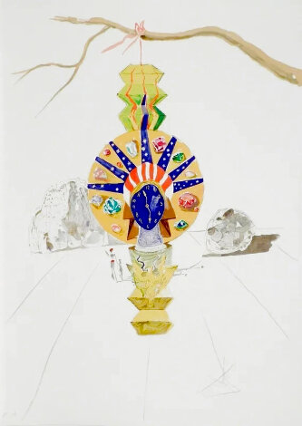 From the Time Suite: American Clock 1976 HS Limited Edition Print - Salvador Dali