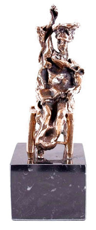 Don Quixote Seated Bronze Sculpture 1972 11 in Sculpture - Salvador Dali