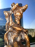 Don Quixote Seated Bronze Sculpture 1972 11 in Sculpture by Salvador Dali - 3