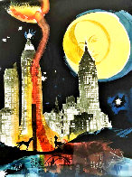 Manhattan Skyline 1976 Early New York - NYC Limited Edition Print by Salvador Dali - 0