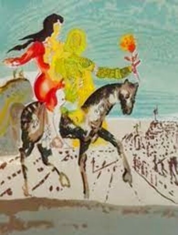 Jerusalem - Framed  Suite of 2  AP 1980 Limited Edition Print - Salvador Dali