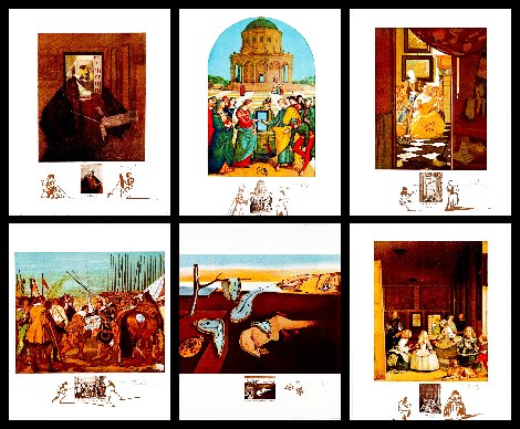 Changes in Great Masterpieces Suite of 6 1974 HS w Remarques Limited Edition Print - Salvador Dali