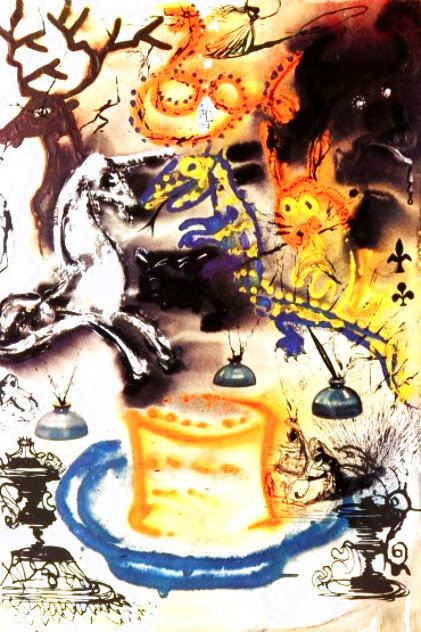 Who Stole the Tarts 1968 Limited Edition Print by Salvador Dali