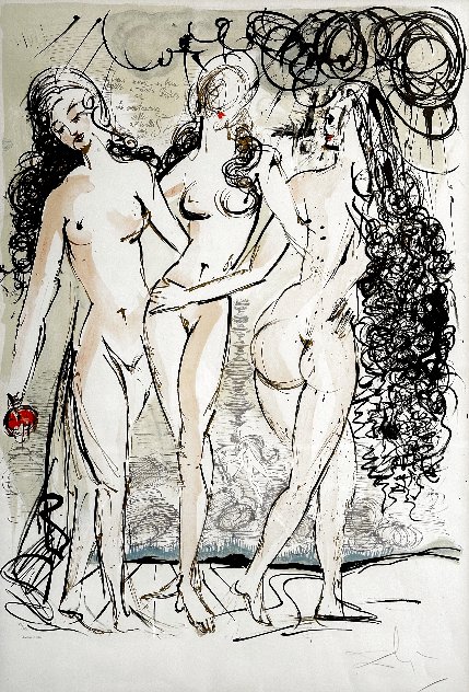 Three Graces 1966  Early - HS Limited Edition Print by Salvador Dali