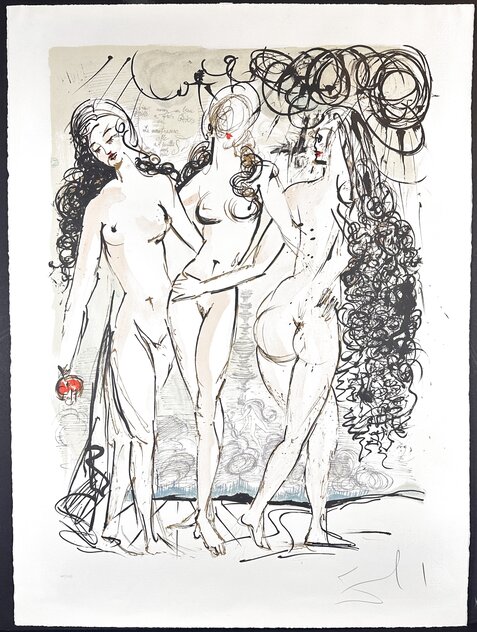 Three Graces 1966  Early - HS Limited Edition Print by Salvador Dali