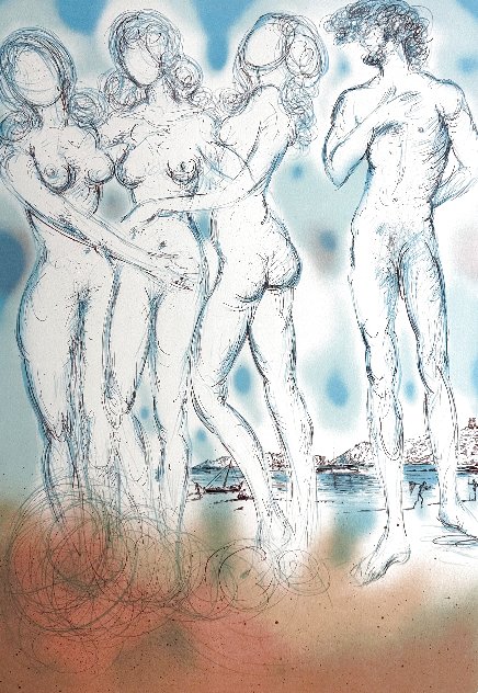 Judgment of Paris - France -  1979 HS - Huge Limited Edition Print by Salvador Dali