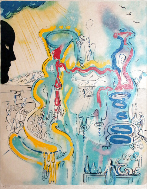 Les Mysteres de l'alchimiste (The Alchemist) 1980 HS Limited Edition Print - Salvador Dali