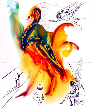 Le Grand Pavon (Peacock) PP 1979 Limited Edition Print - Salvador Dali