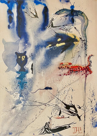 Alice in Wonderland: Caucus Race - EA - 1966 HS Limited Edition Print - Salvador Dali