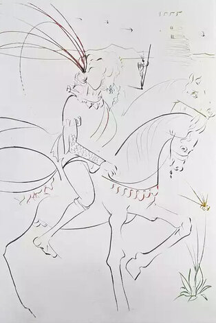 La Quete du Graal Viviane et Lancelot di Lac 1975 HS Limited Edition Print - Salvador Dali
