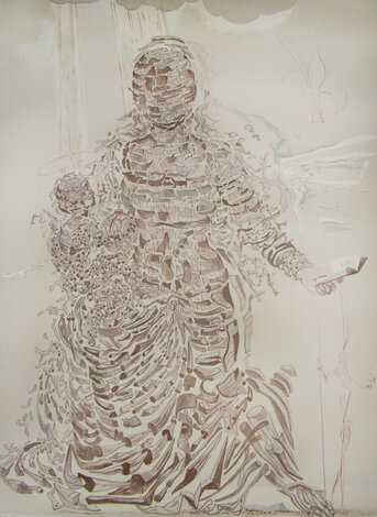 Exploding Madonna 1979 HS - Framed Lithograph Limited Edition Print - Salvador Dali