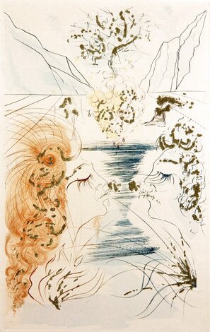 Your Lips are Sweeter than Wine 1967 HS Limited Edition Print - Salvador Dali