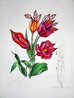 Tulips (+ Lips) Giraffe En Feu 1972 - Framed EA Lithograph Limited Edition Print by Salvador Dali - 0 Tulips (+ Lips) Giraffe En Feu 1972 - Framed EA Lithograph Limited Edition Print by Salvador Dali - 0
