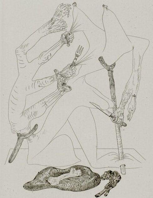 Les Chants De Maldoror 1975 HS by Salvador Dali