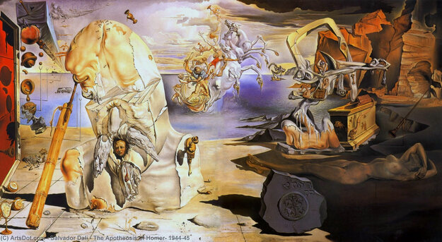 Apotheosis of Homer HS - Huge Limited Edition Print - Salvador Dali