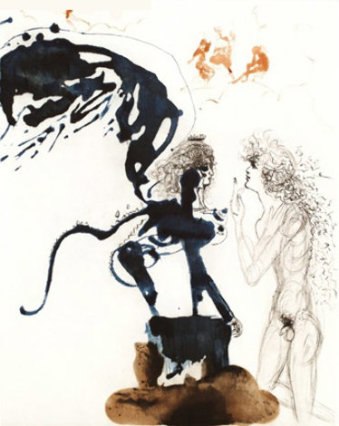 Oedipe Et Le Sphinx (oedipus and the Sphinx) 1960 (early) Limited Edition Print - Salvador Dali