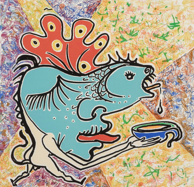Le Jungle Humaine: Le Poisson EA 1976 HS by Salvador Dali