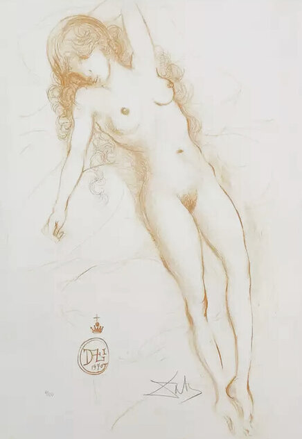 Salvador Dali Nude with Raised Arm (Nu Du Bras Leve) 1970 HS - EARLY Limited Edition Print by Salvador Dali