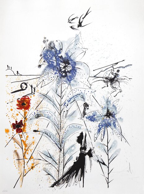 Flower Magician 1972 HS - EARLY Limited Edition Print - Salvador Dali