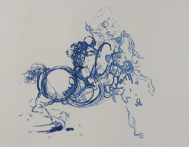 Jinete (Blue) 2001 by Salvador Dali