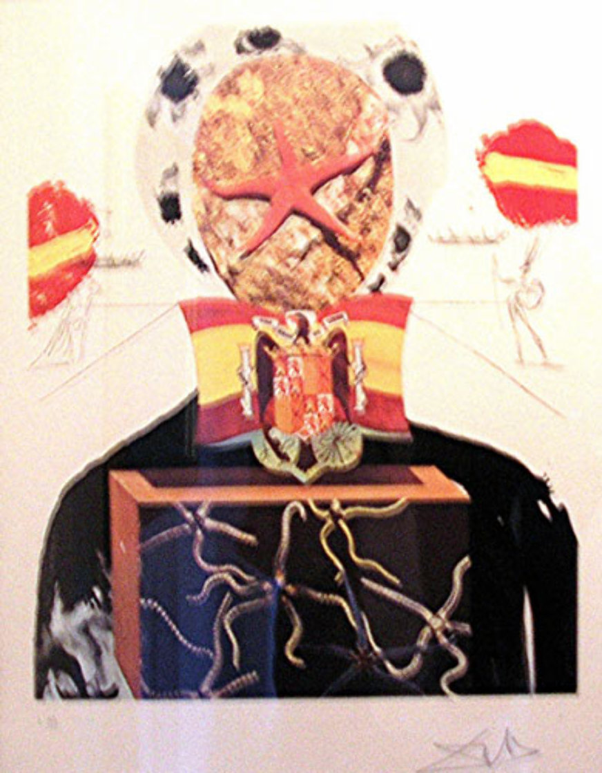 Surrealist King 1971 Limited Edition Print by Salvador Dali Surrealist King 1971 Limited Edition Print by Salvador Dali