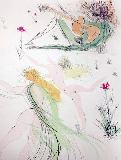 La Joie De Vivre 1971 Limited Edition Print - Salvador Dali La Joie De Vivre 1971 Limited Edition Print - Salvador Dali