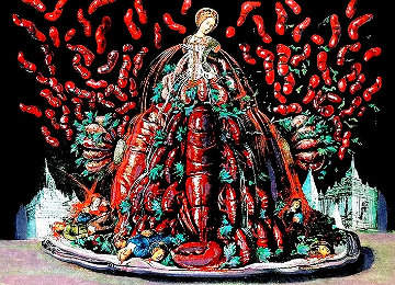 Les Diners De Gala: Les Canibalismes De L'automne Lobster 1977  Limited Edition Print - Salvador Dali