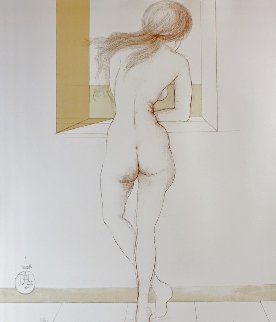 Nudes Nude at Window 1970 Early Limited Edition Print - Salvador Dali
