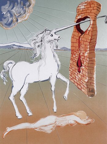 Retrospective;  Agony of Love Limited Edition Print - Salvador Dali