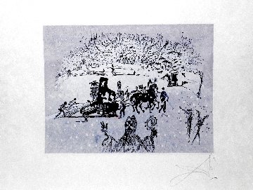 Tauramachies Surrealiste the Piano in the Snow 1970 (Early) Limited Edition Print - Salvador Dali Tauramachies Surrealiste the Piano in the Snow 1970 (Early) Limited Edition Print - Salvador Dali
