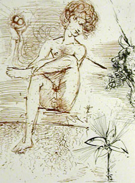 Mythology Narcissus 1963 (early) Limited Edition Print - Salvador Dali