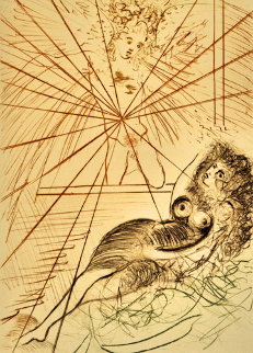 L'ange Gabriel 1973 (Early) Limited Edition Print - Salvador Dali L'ange Gabriel 1973 (Early) Limited Edition Print - Salvador Dali