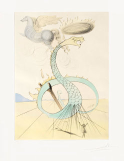 Dan (From 12 Tribes of Israel Suite) AP 1972 Limited Edition Print - Salvador Dali Dan (From 12 Tribes of Israel Suite) AP 1972 Limited Edition Print - Salvador Dali