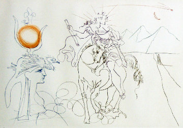 Caesar and Cleopatra 1972 Limited Edition Print - Salvador Dali Caesar and Cleopatra 1972 Limited Edition Print - Salvador Dali