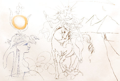 Caesar and Cleopatra 1972 (Early) HS Limited Edition Print - Salvador Dali