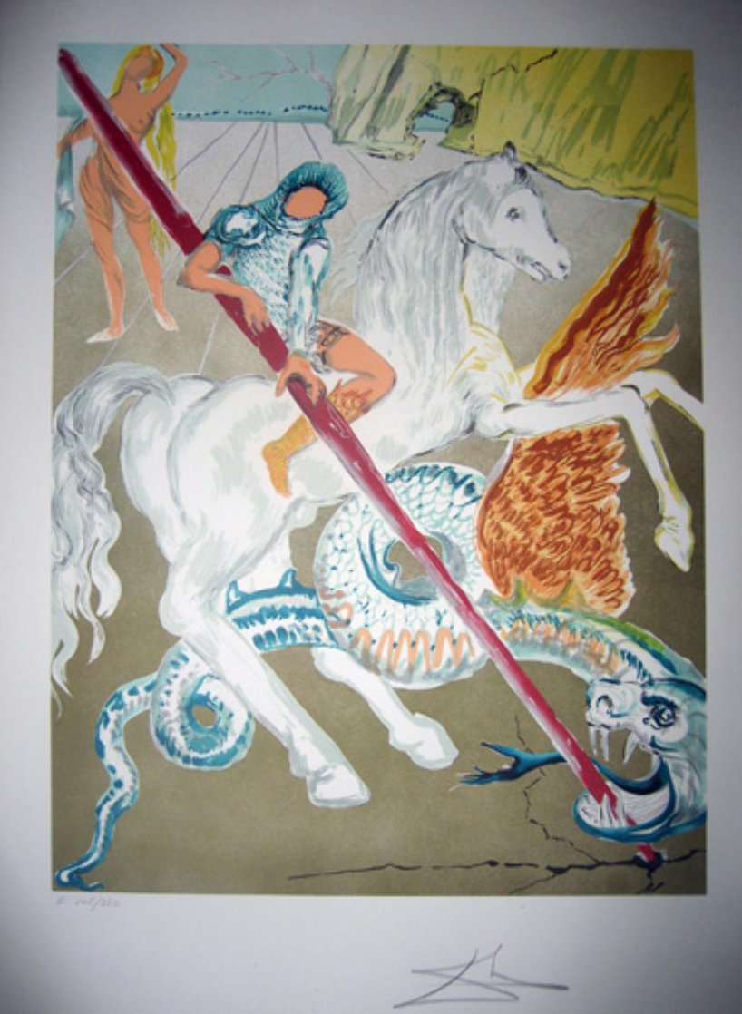 Lance of Chivalry St. George 1978 Limited Edition Print by Salvador Dali