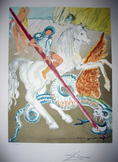 Lance of Chivalry St. George 1978 Limited Edition Print - Salvador Dali Lance of Chivalry St. George 1978 Limited Edition Print - Salvador Dali