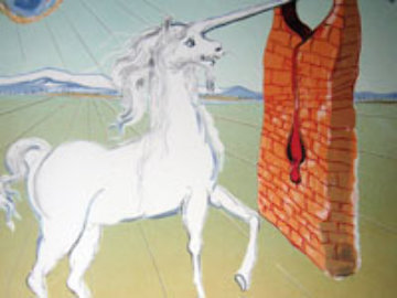 Agony of Love The Unicorn 1978 Limited Edition Print - Salvador Dali Agony of Love The Unicorn 1978 Limited Edition Print - Salvador Dali