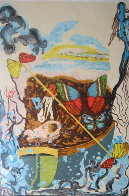 Papillons Anciennes Suite of 4 1977 Limited Edition Print by Salvador Dali - 2 Papillons Anciennes Suite of 4 1977 Limited Edition Print by Salvador Dali - 2