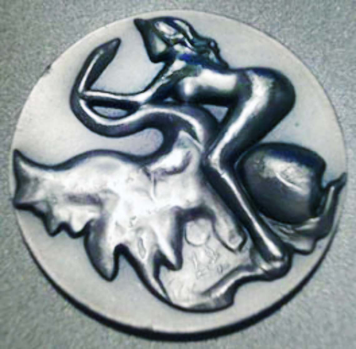 Leda and the Swan Silver Medallion 2 in Jewelry by Salvador Dali Leda and the Swan Silver Medallion 2 in Jewelry by Salvador Dali