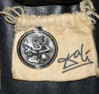 Leda and the Swan Silver Medallion 2 in Jewelry by Salvador Dali - 1 Leda and the Swan Silver Medallion 2 in Jewelry by Salvador Dali - 1