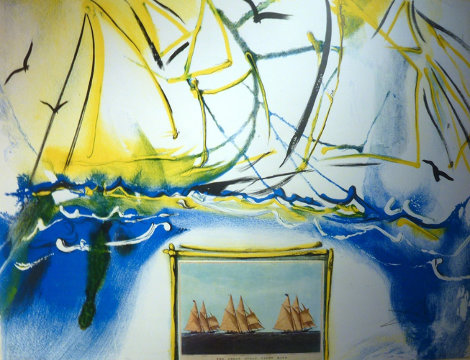 Currier and Ives Suite, American Yachting Scene 1971 Limited Edition Print - Salvador Dali