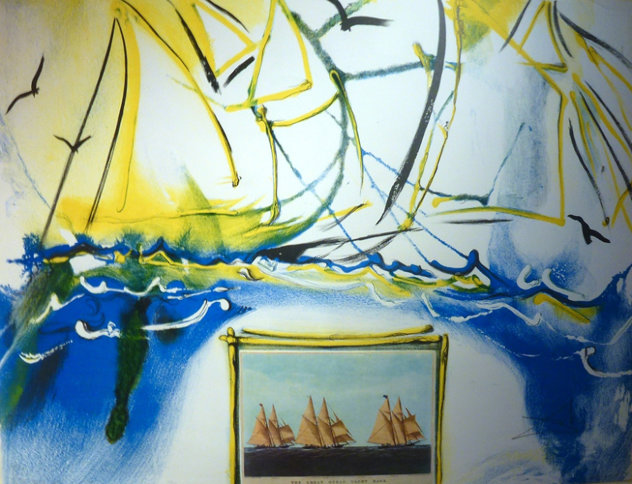 Currier and Ives Suite, American Yachting Scene 1971 Limited Edition Print by Salvador Dali
