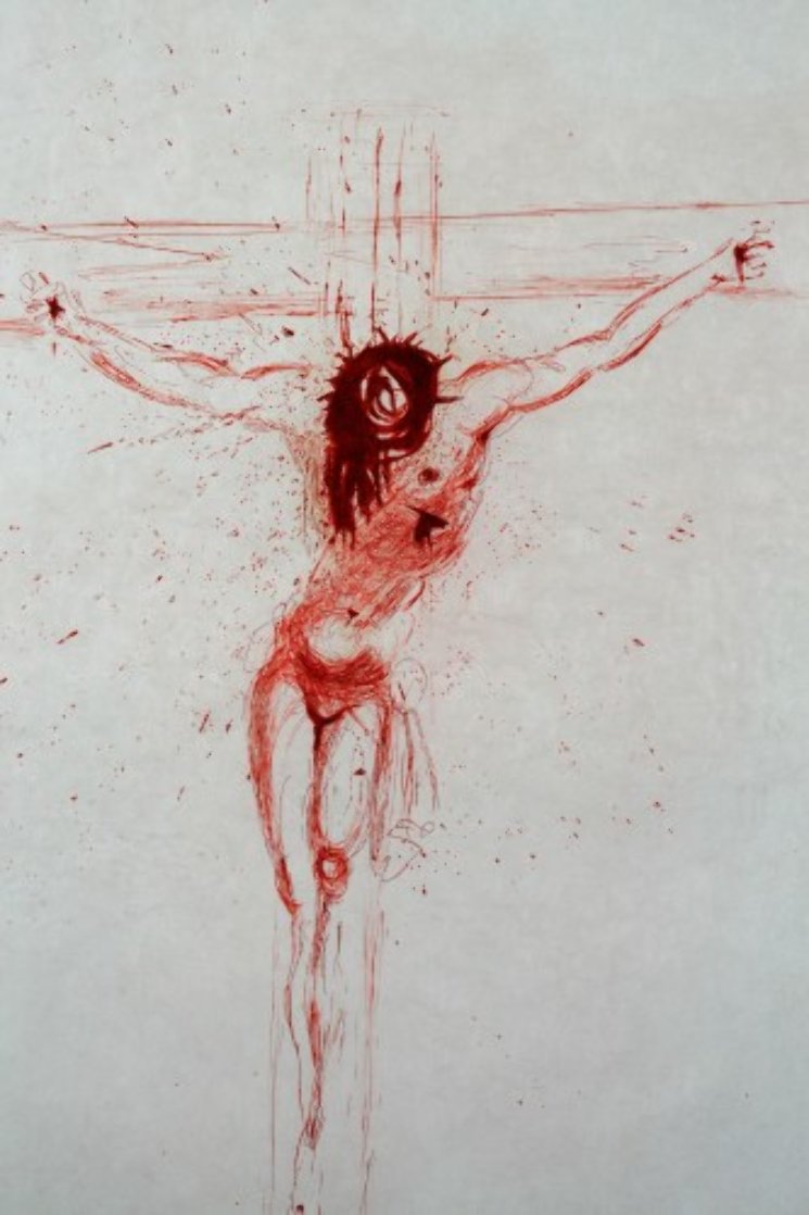 Christ (Sanguine) 1964 (Early) Limited Edition Print by Salvador Dali