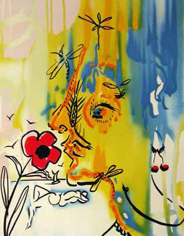 Fleurs Surrealistes: Framed Suite of 2 AP 1980 HS Limited Edition Print - Salvador Dali