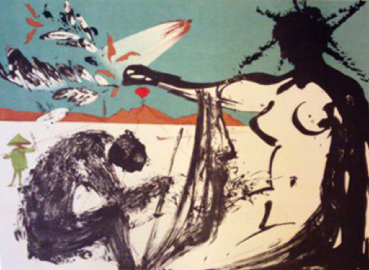 Peace in Vietnam, Liberation: Prisoners Are Free 1973 Limited Edition Print by Salvador Dali Peace in Vietnam, Liberation: Prisoners Are Free 1973 Limited Edition Print by Salvador Dali