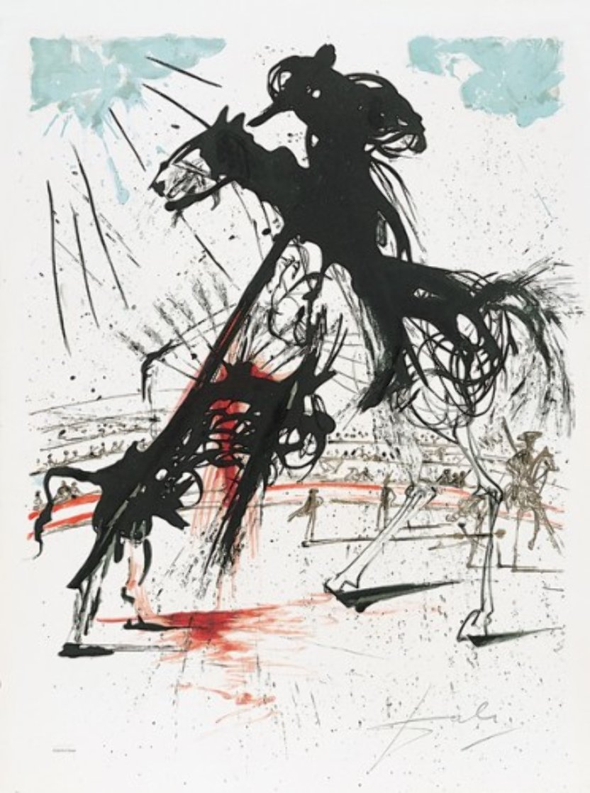 Bullfight Number 5 1966 (early) Limited Edition Print by Salvador Dali