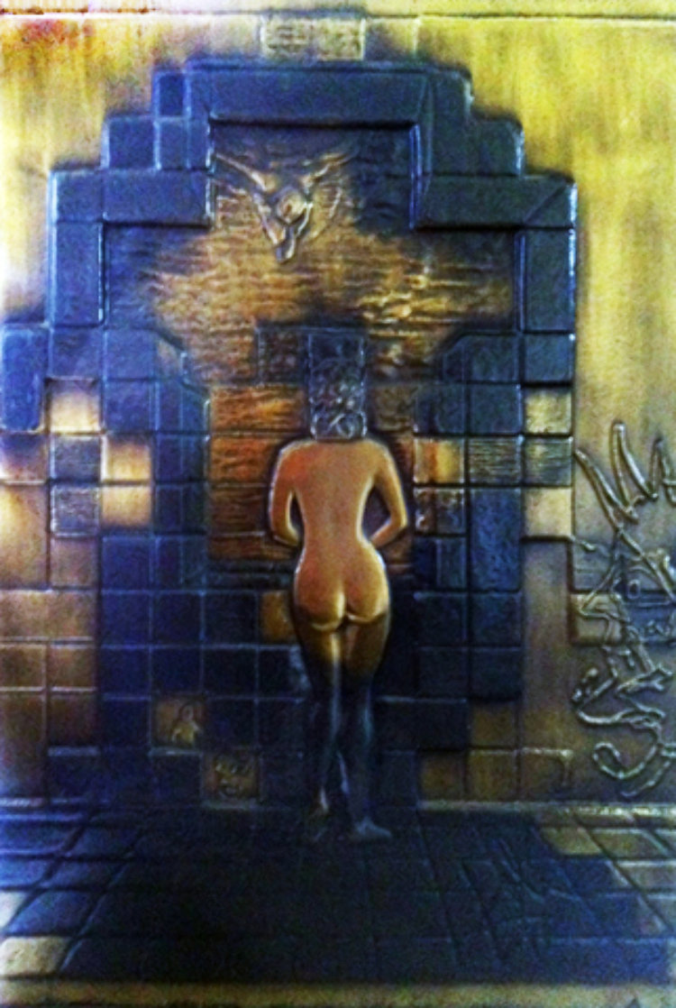 Lincoln in Dalivision Bas Relief Bronze Sculpture 1982 Sculpture by Salvador Dali Lincoln in Dalivision Bas Relief Bronze Sculpture 1982 Sculpture by Salvador Dali