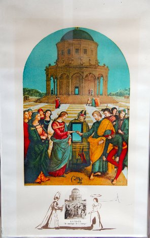 Changes in Great Masterpieces Raphael 1974 Limited Edition Print - Salvador Dali